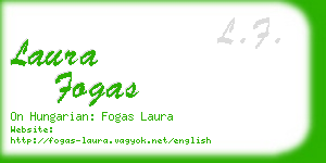 laura fogas business card